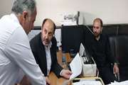 بازدید مدیرکل دامپزشکی استان از قرنطینه دامی مرز بازرگان 